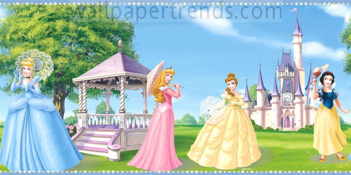 disney princesses wallpaper. Princess Fantasy Wall Border