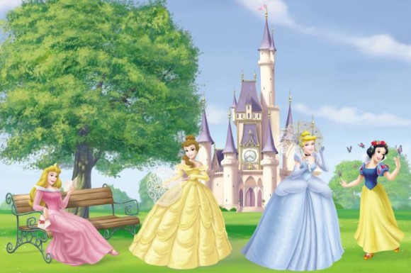 Cinderella, Snow White, Aurora/Sleeping Beauty and Belle