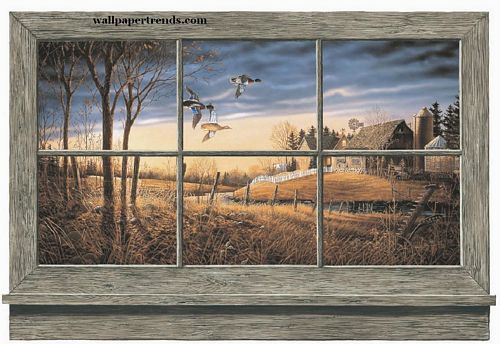 Lodge wallpaper murals. Lodge