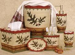 lodge and cabin accessories oak leaf cabin decor