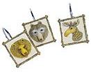Wildlife shower curtain hooks