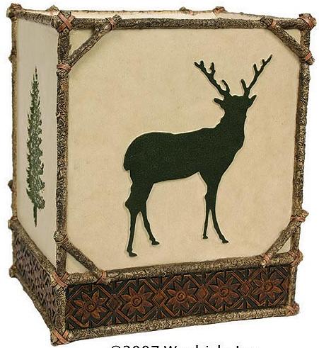 Moose Cabin bathroom designer trash can