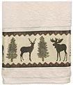 Moose Cabin bathroom decor bath towels set