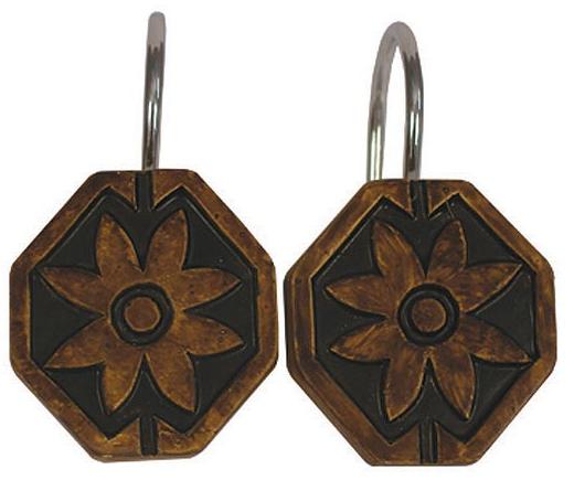 Moose Cabin  bathroom Shower Curtain Hooks