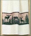Moose Lodge bathroom decor bath towels set