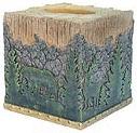 Moose Lodge bathroom tissue box holder