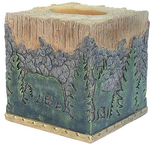 Moose Lodge  bathroom Tissue Box Holder