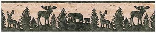 Moose Lodge Bathroom Wallpaper Wall Border Moose Lodge Bathroom Wallpaper Wall Border