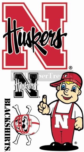 UN University of Nebraska Huskers Wall Decals