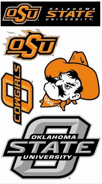 OSU Oklahoma State University Cowboys Wall Decals