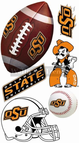 OSU Oklahoma State University Cowboys Wall Decals