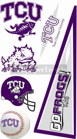 TCU Texas Christian University Horned Frogs Wall Decals