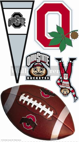 OSU Ohio State University Buckeyes Wall Decals