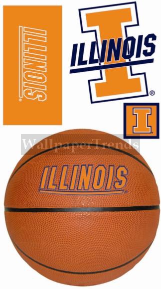 UI University of Illinois Fighting Illini  Wall Decals