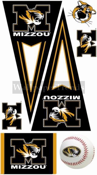 University of Missouri Tigers Mizzo Wall Decals