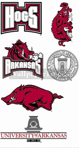 UA University of Arkansas Razorbacks Wall Decals