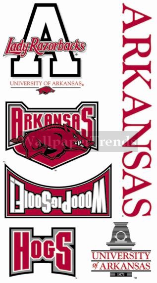 UA University of Arkansas Razorbacks Wall Decals