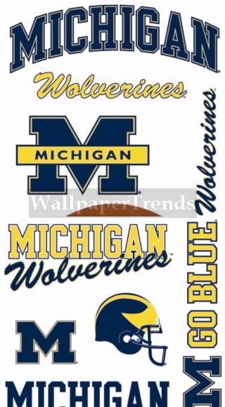 UM University of Michigan Wolverines Wall Decals