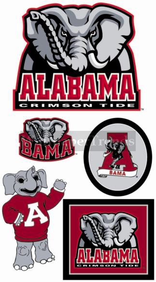 UA University of Alabama Crimson Tide Wall Decals