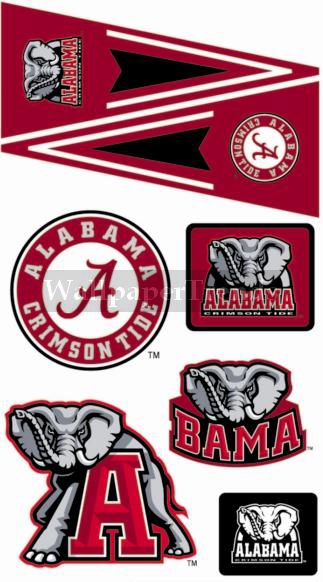 UA University of Alabama Crimson Tide Wall Decals