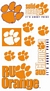 Clemsen Tigers Wall Decals 