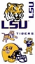 LSU Fighting Tigers Wall Decals 