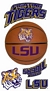 LSU Fighting Tigers Wall Decals 