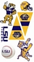 LSU Fighting Tigers Wall Decals 