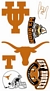 Texas Longhorns Wall Decals 