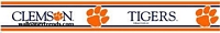 Clemsen Tigers Wallpaper Border 