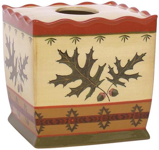 Oak Leaf  bathroom Tissue Box Holder