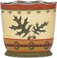 Oak Leaf bathroom toothbrush holder
