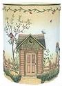 Linda Spivey Outhouses Decor designer trash can