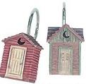 Linda Spivey Outhouses Decor shower curtain hooks