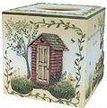Linda Spivey Outhouses Decor bathroom tissue box holder