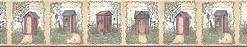Linda Spivey Outhouses Decor bathroom wallpaper borders