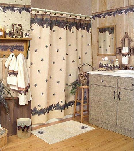 Pine Cone Lodge Bathroom Accessories