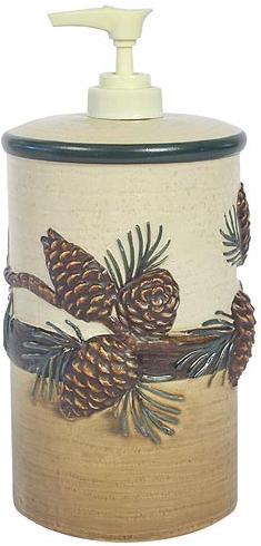 Pine Cone Lodge  bathroom Kitchen Soap Dispenser