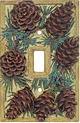 Pinecone Lodge Kitchen Decor Switchplate Cover
