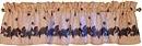 Pinecone Lodge Kitchen Decor Window Valance