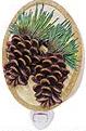 pine cone lodge night light
