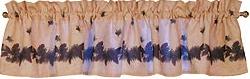Pinecone Lodge Kitchen Decor Window Valance