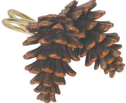 Pine Cone Lodge  bathroom Shower Curtain Hooks