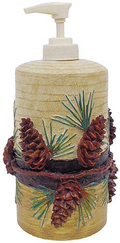 Pine Cone Lodge  bathroom Soap/Lotion Dispenser Pump