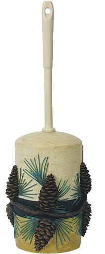 Pine Cone Lodge  bathroom Toilet Bowl Brush