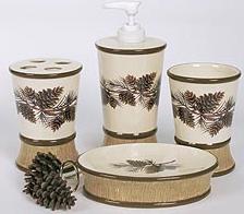 Pine Lodges bathroom vanity accessories