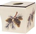 Pine Lodges bathroom tissue box holder
