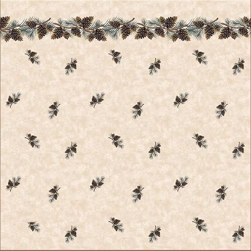 Pine Lodges  bathroom Shower Curtain