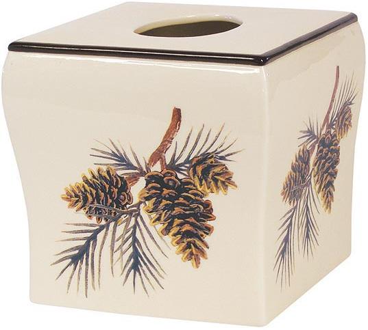 Pine Lodges  bathroom Tissue Box Holder