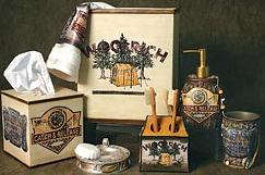 Primitive Camping bathroom vanity accessories